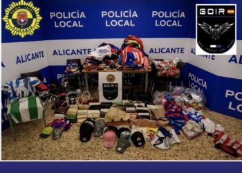 La Policía Local interviene mil productos falsificados que iban a venderse en la calle