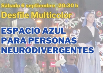 El desfile multicolor de las fiestas contará con un espacio azul para personas neurodivergentes
