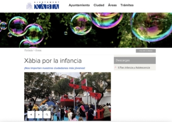 El Ayuntamiento activa el apartado web “Xàbia por la Infancia”
