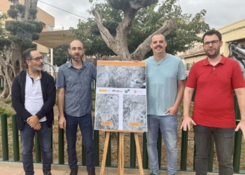 Elda y Petrer presentan unas fotografías aéreas inéditas de las dos localidades que fueron realizadas durante un vuelo del año 1935