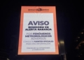 Benidorm activa el sistema de alertas a la población a través de la red municipal de pantallas ante la alerta por lluvias