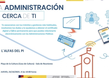 L’Alfàs acogerá el taller gratuito ‘La administración cerca de ti’ para facilitar el acceso digital a los servicios públicos
