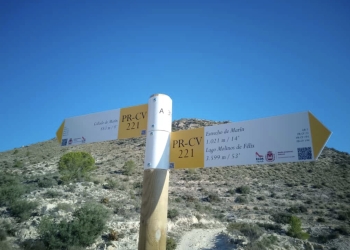 Elda mejora la señalización del sendero de Camara para fomentar el disfrute seguro de sus parajes naturales