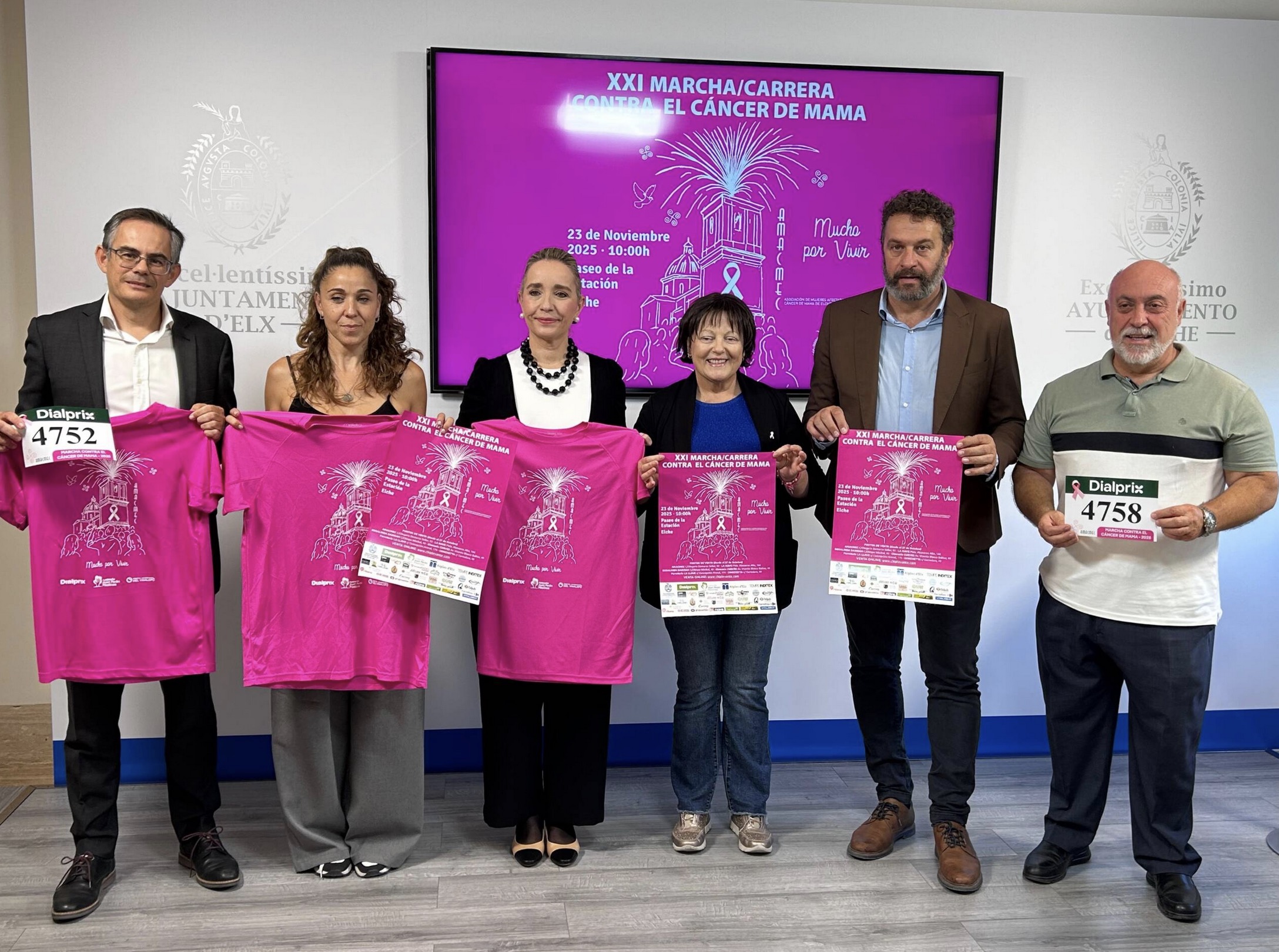 Elche acoge el 23 de noviembre la XXI Carrera y Marcha contra el Cáncer de Mama de AMACMEC
