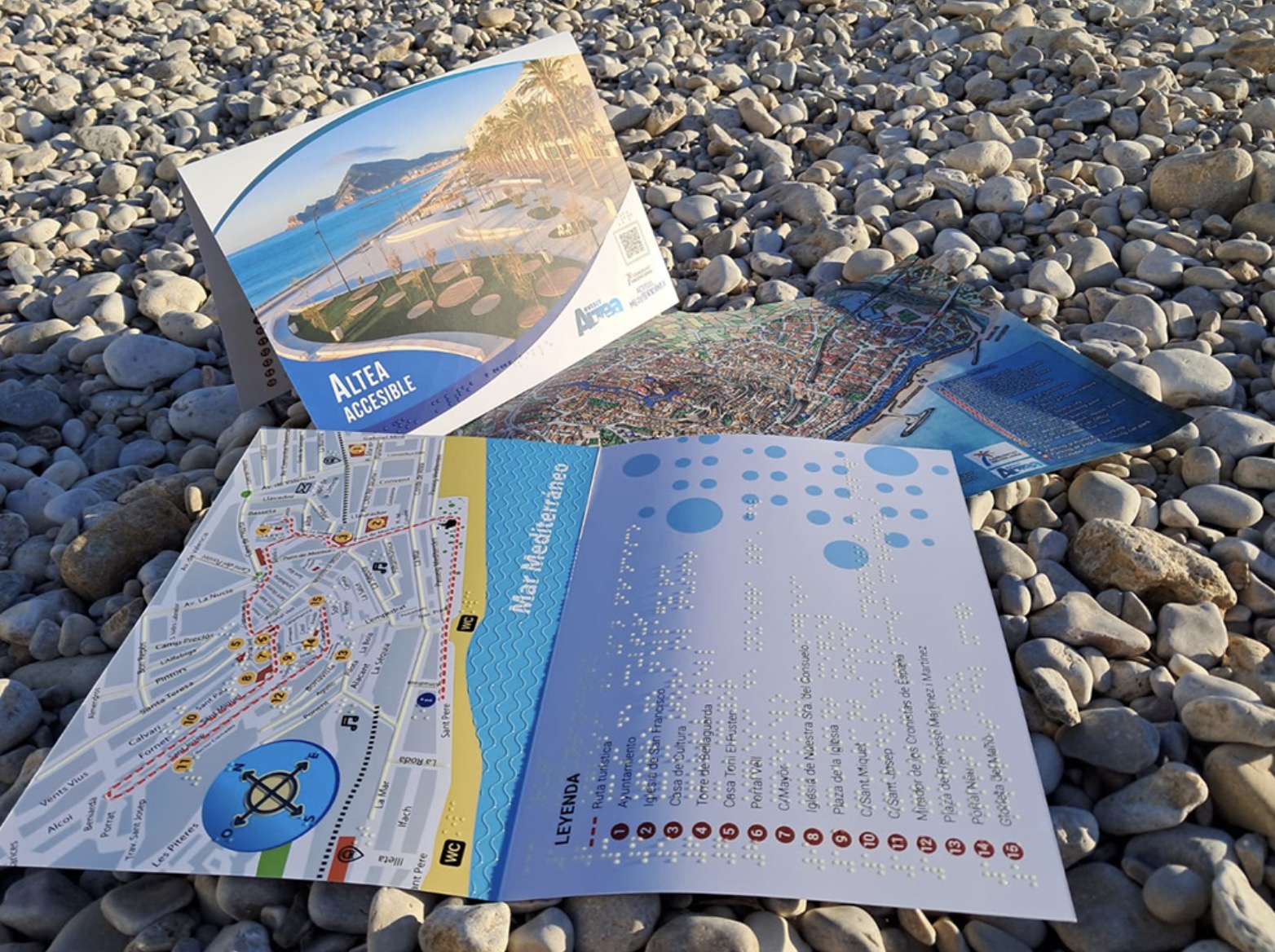 Altea edita mapas en altorrelieve y braille para que todas las personas puedan descubrir las riquezas del municipio
