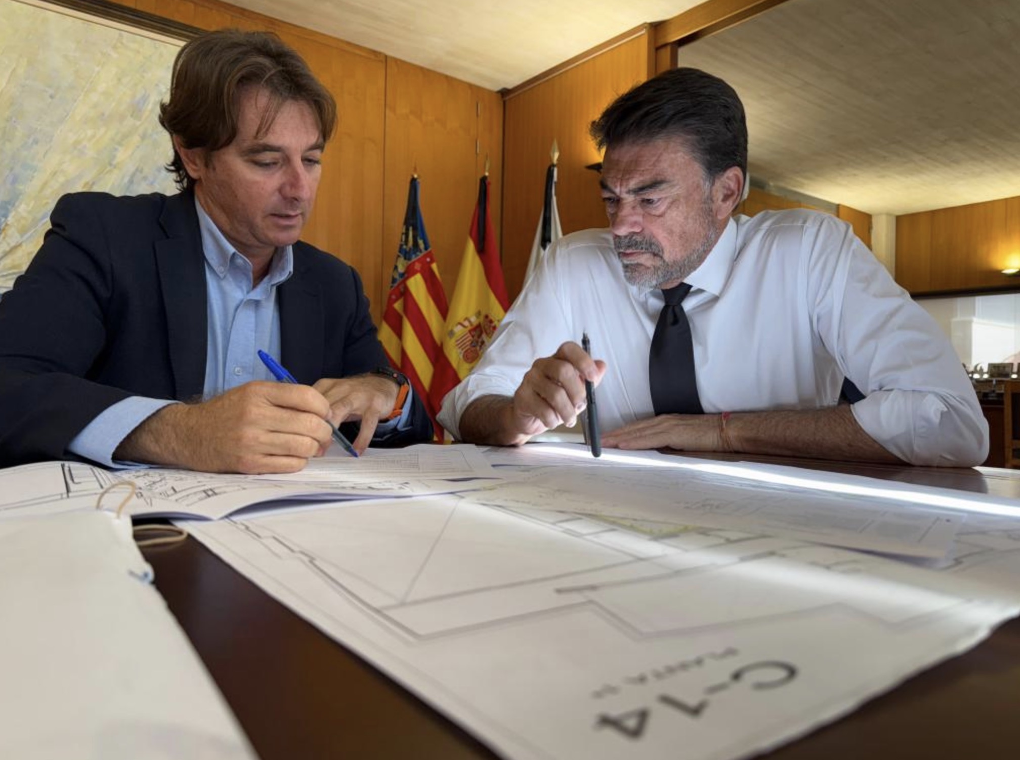 Alicante acelera el traslado al Centro 14 y Casa de la Festa de los servicios del Palas