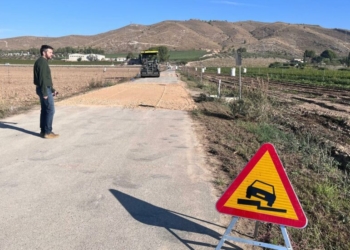 Inicio de las obras en el camino de La Garita