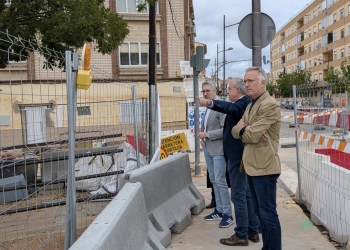 Ricardo Gabaldón recibe al Secretario de Estado de Política Territorial, Arcadi España y a la comisionada DANA, Zulima Pérez