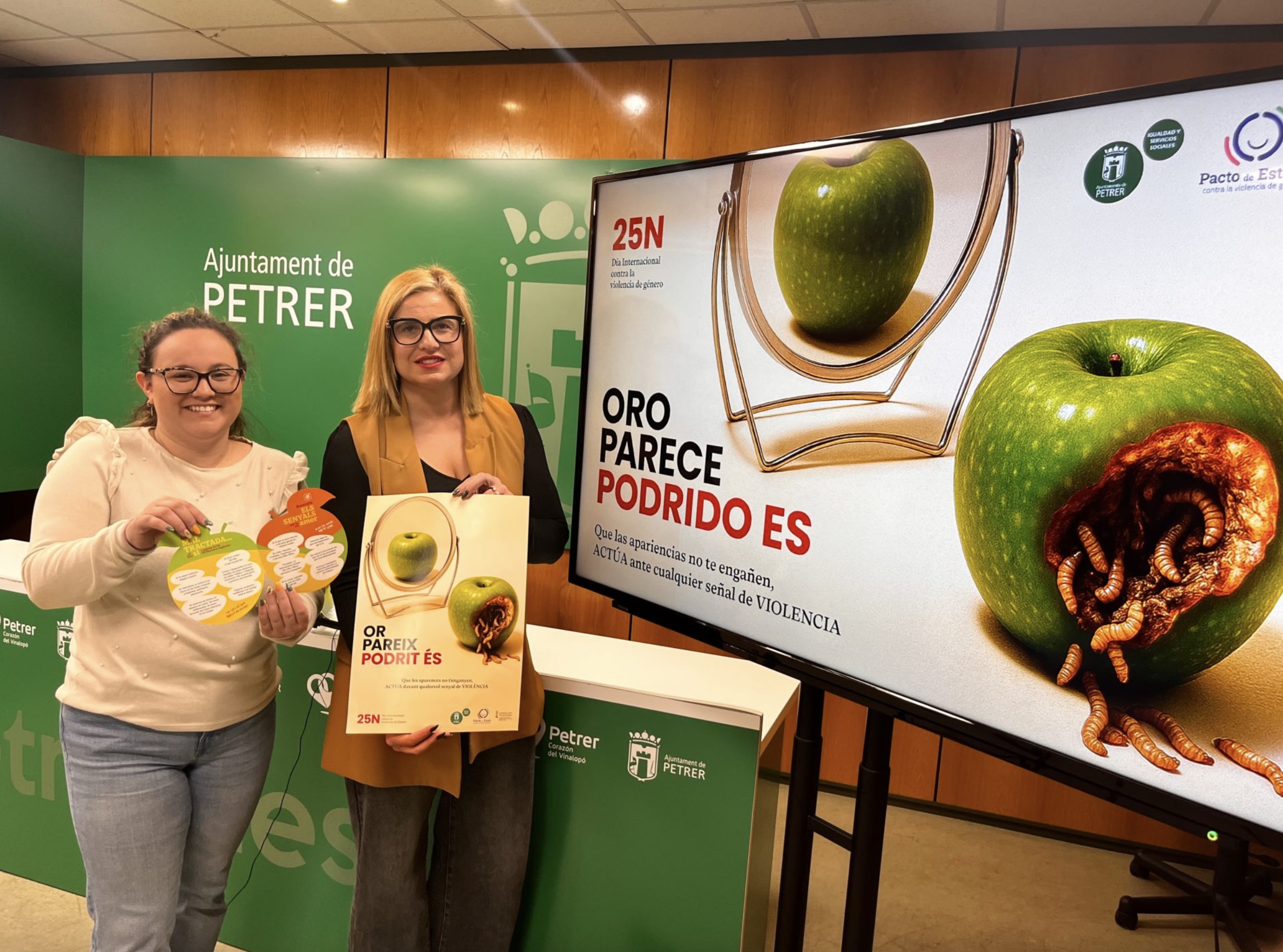 Petrer activa una campaña de sensibilización en torno al 25N para ayudar a reconocer las señales de violencia de género