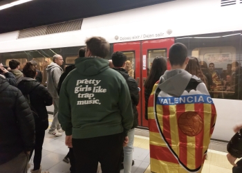 Metrovalencia facilita la movilidad al estadio de Mestalla por el partido del viernes entre Valencia CF y Levante