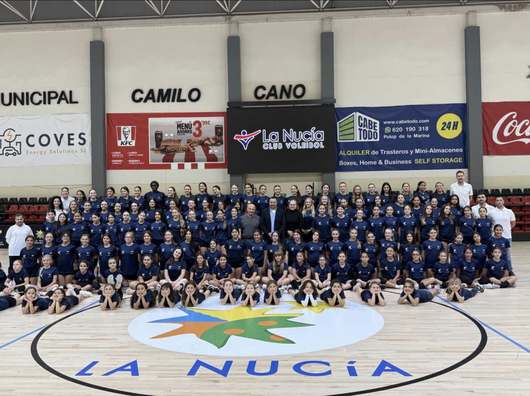 El Club Voleibol La Nucía bate récords con 174 jugadoras y 12 equipos