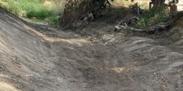 Donde el cauce soñaba en huertas