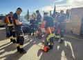 La alcaldesa de Xàbia visita los trabajos de limpieza forestal realizados por Bomberos Voluntarios