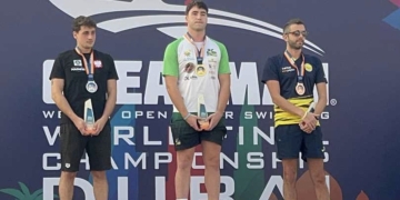 Oro y plata para Miguel Bou en las finales de la Ocean Man en Dubái
