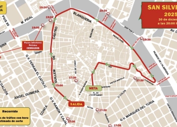 València prepara un dispositivo especial de tráfico para la realización de la San Silvestre
