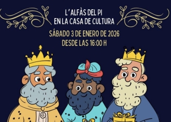 El Paje Real estará en l’Alfàs del Pi el próximo sábado 3 de enero en la Casa de Cultura
