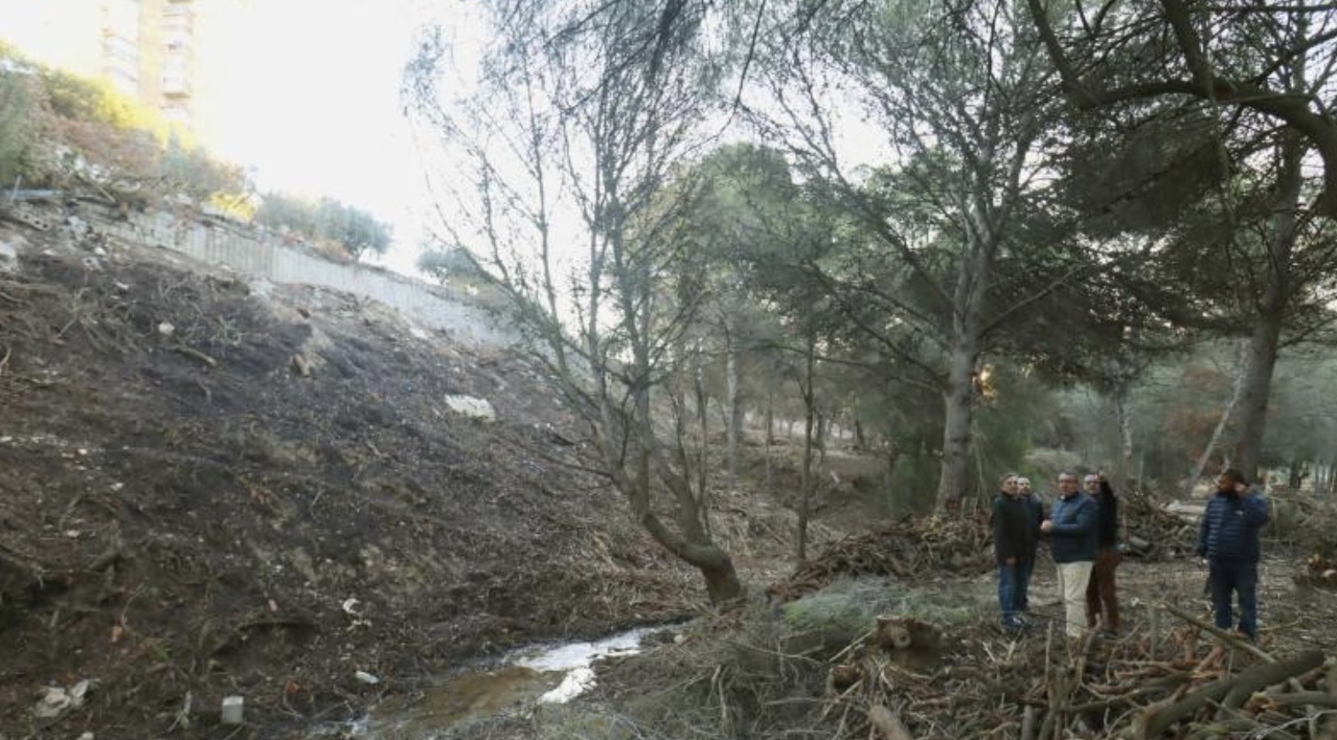 Benidorm completa las tareas de desbroce que permitirán crear e integrar 3,5 kilómetros de senderos de Xixo en el parque de El Moralet