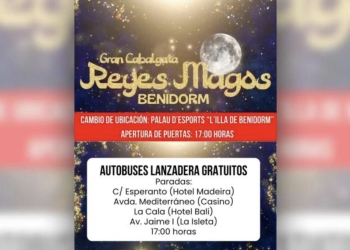 Benidorm traslada la Cabalgata de Reyes al Palau d’Esports ante la previsión de lluvias