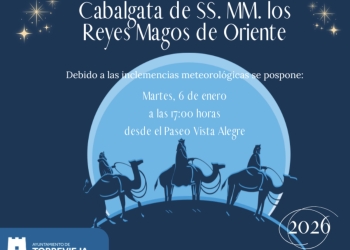 Torrevieja pospone la Cabalgata de Reyes al 6 de enero por previsión de condiciones meteorológicas adversas