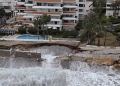 Altea sufre las consecuencias del temporal marítimo de los últimos días