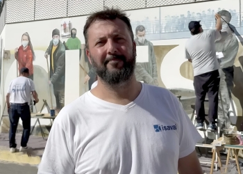 «El mural está ahí para siempre, como un testimonio de la ayuda recibida»