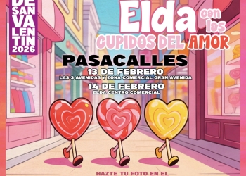 Elda pone en marcha una campaña especial para impulsar el comercio local con motivo del Día de los Enamorados