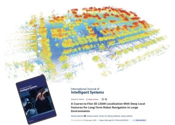 Un nuevo sistema desarrollado en la UMH permite a los robots orientarse con mayor precisión en espacios abiertos y cambiantes