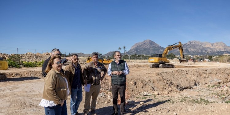 Marchan a buen ritmo las obras de encauzamiento del Barranco Hondo en l’Alfàs financiadas por Europa