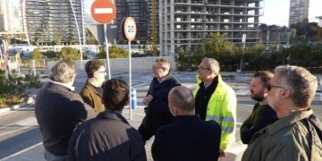 Benidorm avanza en las obras de la instalación solar fotovoltaica del aparcamiento de Poniente