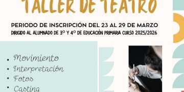 Educación anuncia la apertura de inscripciones para el taller de teatro